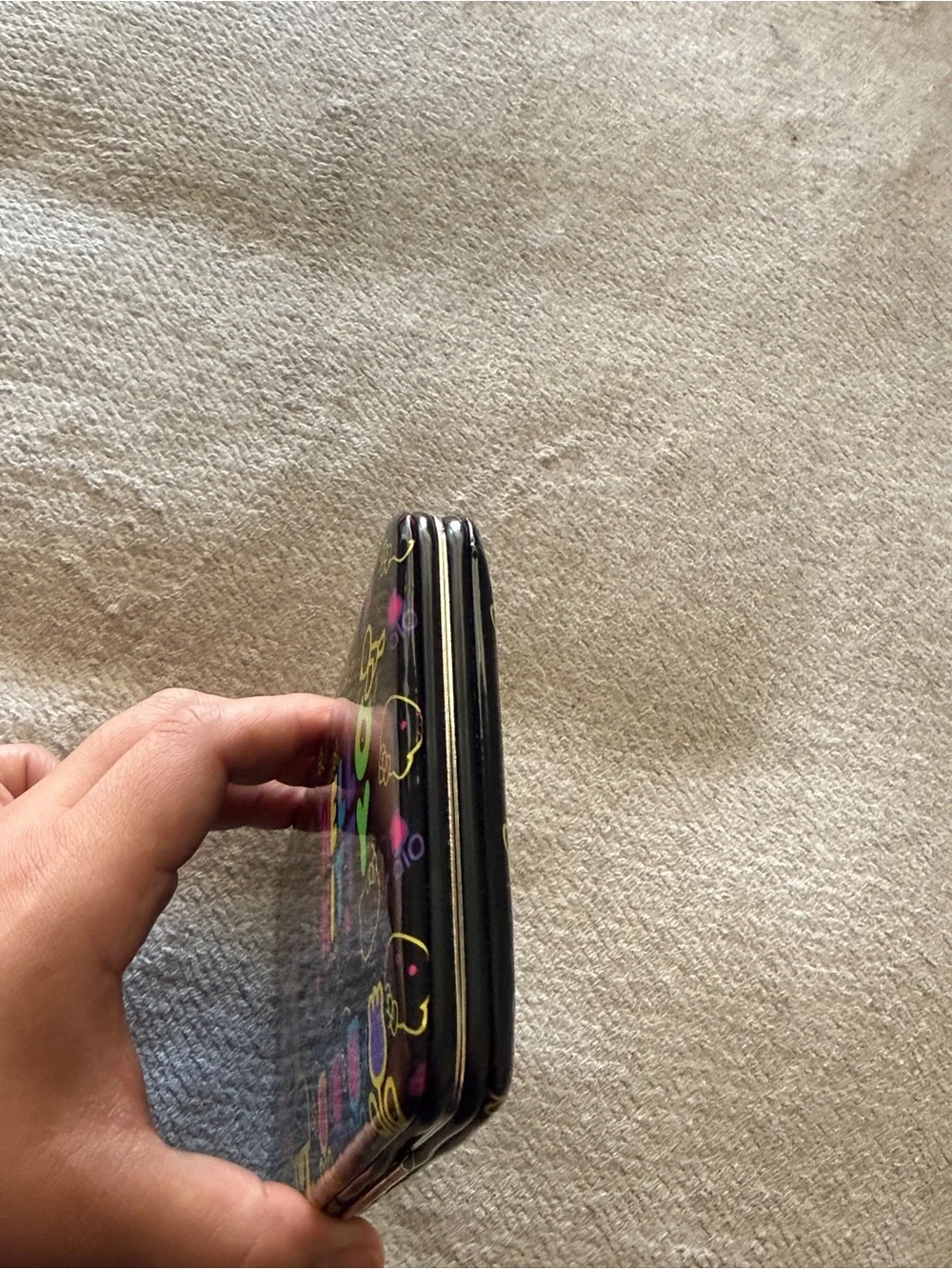 Vintage 2012 Loungefly x Sanrio Hello Kitty Wallet Black Scooter Design RARE